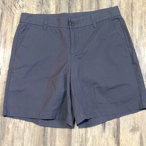 Garnet Hill Chino Shorts Gray Sz 12